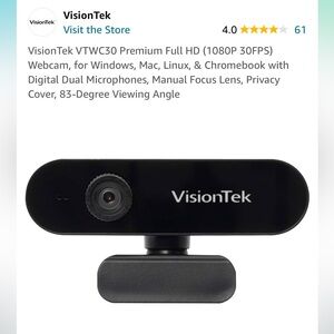 VisionTek VTWC30 webcam